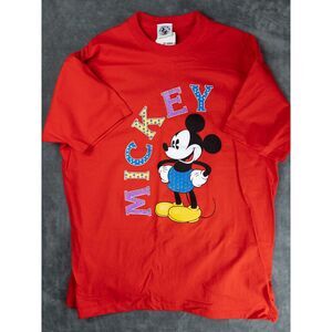 Vintage Mickey T-Shirt Disney Mickey & Co. 90's Red Size 1X NWT